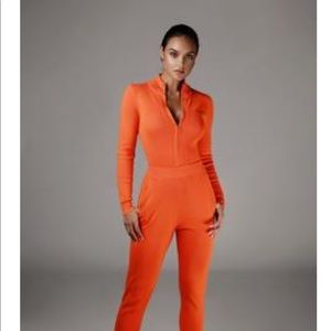 Orange Iriana Sweater Set